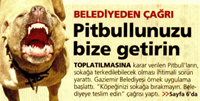 Pitbullunuzu bize getirin | Myllyyet Yzmyr Ege vom 03.04.2010